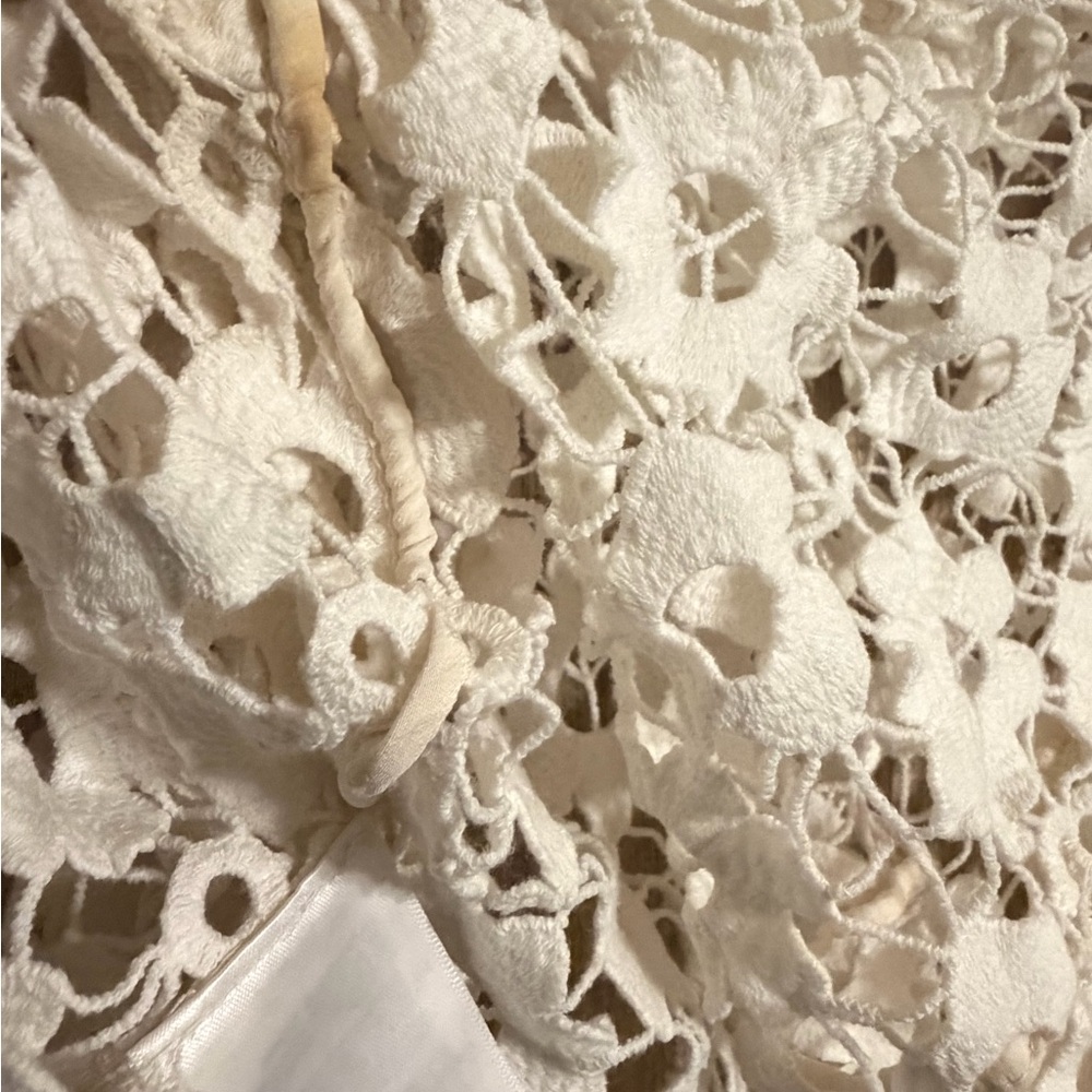 Sandro Paris White Crochet Lace Top – Size 1 (US Small) - Picture 15 of 16